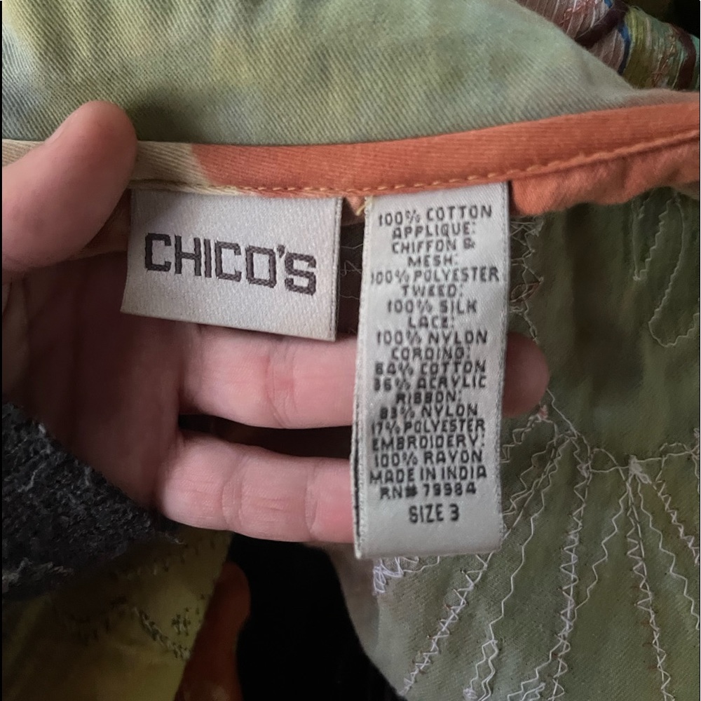 Abstract Vintage Pattern Jacket Coat - image 7